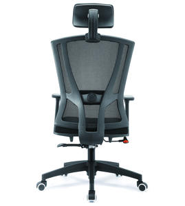 เก้าอี้สำนักงานพนักพิงศีรษะสีดำ - Product Image 5