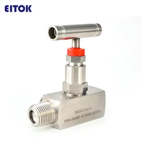 Vanne à aiguille prix fabricant régulateur 6000 psi bouchon de carburateur soupape de décharge de pression gaz npt 1/2 vanne à aiguille hydraulique