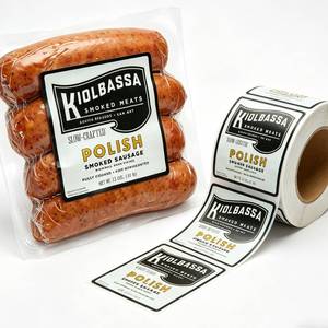 Umweltfreundliche Wasserdichte Ölbeständige Vinyl-Klebeetiketten für Lebensmittelverpackungen Anpassbare Formen Größen Private Label Druck - Product Image 3