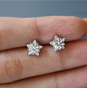 Lấp lánh hình ngôi sao moissanite <span class=keywords><strong>Stud</strong></span> Earrings cho mặc hàng ngày thanh lịch và những dịp đặc biệt - Product Image 3