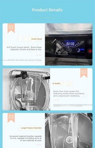 เครื่องทำเจลาโต้แบบอัตโนมัติ เครื่องทำไอศกรีมโยเกิร์ตแช่แข็งเชิงพาณิชย์ เครื่องทำไอศกรีมแบบแข็งสำหรับธุรกิจ - Product Image 2