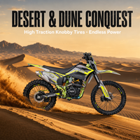 Moto tout-terrain CQR CB350 350cc, moto de cross, moto de course enduro haute vitesse avec roue avant de 21 pouces pour adultes