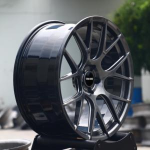 Rines TITAN FORCE 19x8.5 19x9.5 pulgadas 5x120 5x112 Rines forjados negros compatibles con <span class=keywords><strong>BMW</strong></span> M3 F80 X3 E83 Serie 3 <span class=keywords><strong>E46</strong></span> F30 Serie 5 E60 - Product Image 4