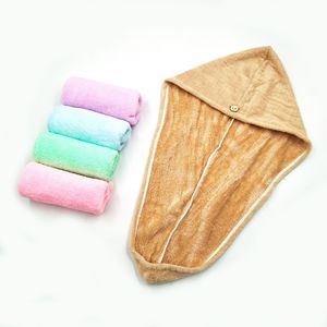 Nahe Hair Drying Towel Cap Quick Dry Solid Color For Adults Machine Washable - Product Image 3