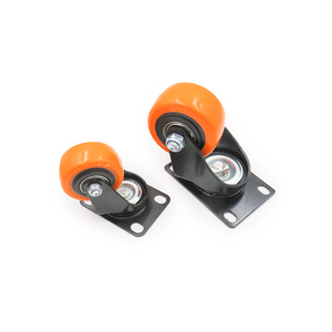 Roda kastor furnitur semua ukuran 1-3 inci 25mm-75mm karet pengunci putar kursi kantor minuman garasi troli roda kastor - Product Image 4