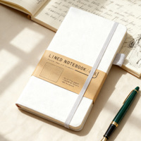 Cuaderno de tapa dura con espiral, cubierta de duPont, cierre con banda elástica, con soporte para bolígrafo, cuaderno vintage para negocios