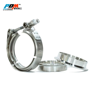 Collier de serrage pour silencieux d'échappement 3,0 pouces Collier de serrage standard en <span class=keywords><strong>V</strong></span> avec brides Collier de serrage en <span class=keywords><strong>V</strong></span> standard de PDM - Product Image 1