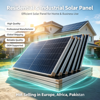 Panel Surya Kualitas Tinggi Kaca Ganda 580W Panel Surya Atap Sel Surya Mono Panel PV Sistem Panel Surya Vendor Kit Panel Surya Lengkap