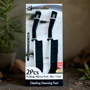 Lot de 2 brosses noires pour cuisinière, 12 tampons, outils de nettoyage pour cuisine - Product Image 3