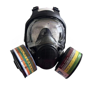 Máscara de Gas de Cara Completa con Certificación CE, Protección Contra Pintura en Aerosol, Pulido, Polvo, Pesticidas y Productos Químicos, para Emergencias y Supervivencia - Product Image 5
