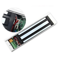 Minuterie électromagnétique LED 12V/24V dc, anti-défaillance, minuterie 280kg(600lbs), contrôle d'accès maglock, verrouillage magnétique pour porte en bois