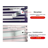 Étiquettes adhésives bronzées pour base de cils, étiquettes en papier d'aluminium pour emballage de cils