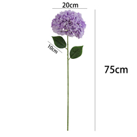 Hydrangeas artificiels en soie en gros, fournis directement par l'usine, pour centres de table de mariage, hôtels, arrangements floraux pour la maison et les fêtes