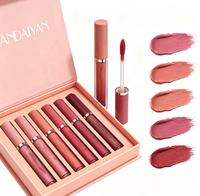 Kit de Rouge à Lèvres Liquide Mat Haute Pigmentation – 6 Teintes, Imperméable, Longue Tenue, Hydratant, Sans Cruauté Animale, Vente en Gros