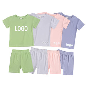 Conjuntos de ropa de verano para niñas, conjuntos de ropa de manga corta de algodón acanalado para mamá <span class=keywords><strong>y</strong></span> <span class=keywords><strong>yo</strong></span>, conjunto de ropa para niños al por mayor - Product Image 4