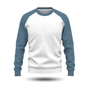 Sudadera de Punto Transpirable Antiarrugas de Alta Calidad para Hombre, 100% Algodón French Terry 280 GSM, Diseño Raglán - Product Image 4