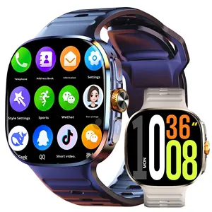 Montre connectée M99 avec carte 5G, écran AMOLED, bracelet en silicone, communication mondiale, écran large tactile, assistant, double système, réveil - Product Image 1