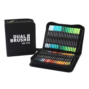 Stylos pinceaux professionnels à double pointe 72 couleurs - Ensemble de marqueurs aquarelles à pointe fine et pinceau pour artistes, débutants et adultes, livres de coloriage - Product Image 4