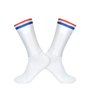 Chaussettes Aero d'été en silicone antidérapantes Chaussettes de cyclisme <span class=keywords><strong>Whiteline</strong></span> pour hommes Chaussettes de vélo de course à pied Calcetines Ciclismo - Product Image 2