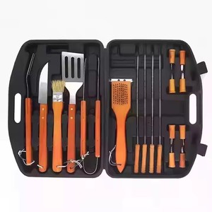 Cao Cấp Nướng Thịt Nướng Ngoài Trời Người Hút Thuốc BBQ Đồ Dùng Thép Không Gỉ BBQ Nướng Công Cụ Thiết Lập Với Nhựa Trường Hợp Nướng Phụ Kiện - Product Image 1