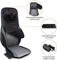 Masseur dorsal Shiatsu Comfier 2022 avec chaleur - Coussin de massage pour fauteuil avec pétrissage profond et intensité réglable, fauteuil Shiatsu