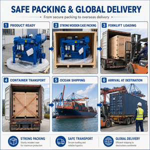 <span class=keywords><strong>Moteur</strong></span> diesel marin d'origine SCDC Weichai WD12 Series 220 kW <span class=keywords><strong>300</strong></span> ch 1500 tr/min WD12C300-15 pour <span class=keywords><strong>bateau</strong></span> de pêche et navire de transport de marchandises - Product Image 3