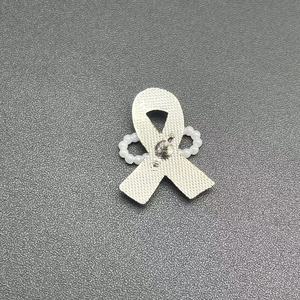 Black White <b>Bow</b> Brooch With Pearl Ring Women's Fashion Zinc Alloy <b>Gift</b> Jewelry - Product Image 2