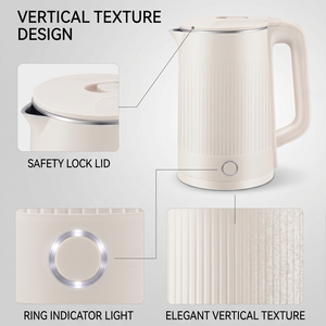 Factory Direct Sale 220V Stainless Steel Portable Mechanical <b>Kettle</b> 1500W 2-Layer 1.7L Automatic Shut-off Boil-Dry Boil-Dry Prot - Product Image 4