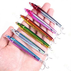 Señuelo de Pesca Metálico de Hundimiento Rápido con Recubrimiento Electrochapado 3D, 14g 17g 21g 28g 35g 45g, con Anzuelo Asistido y Anzuelo Triple - Product Image 1