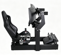 Simulateur de course professionnel complet avec siège réglable et pédales – Expérience de conduite réaliste pour les pilotes