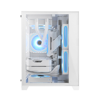 Nouveautés AntarcChill : Boîtier PC Gamer RGB pour processeur, compatible MATX ITX, boîtier PC de jeu, tour moyenne, châssis en alliage d'aluminium