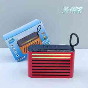 Altavoz Inalámbrico Portátil X-955 con Bajos Estéreo, Luces LED RGB, Caja de Música Estéreo, Altavoz Activo con <span class=keywords><strong>Radio</strong></span> <span class=keywords><strong>FM</strong></span>/TF/USB - Product Image 5