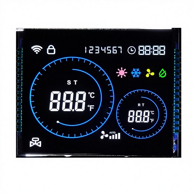 Air Conditioner LCD+BLU Display: High Quality, 69.0X56.5mm, 5.0V, Fully Customizable for HVAC & Climate Control Systems