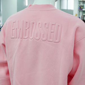 Sweat-shirt unisexe en coton de haute qualité, coupe oversize, épaules tombantes, quart de zip, gaufrage 3D, respirant, grammage lourd, effet vintage délavé, décontracté - Product Image 3