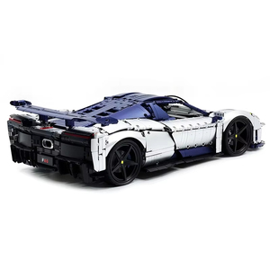 Y18004 Ma Wang F80 Mechanical <b>Building</b> <b>Block</b> Racing Car Adult High-Difficulty Assembly ABS Plastic 1:8 Scale Model Toy for Age - Product Image 3