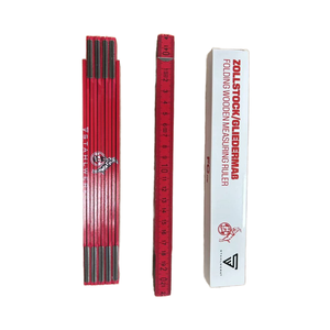 2m 10 kat ahşap katlanır cetvel Yard sopa ölçme ve ölçme aracı - Product Image 3