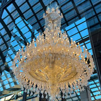 Lustre en cristal très vendu, certifié RoHS, pour salle de banquet, hall d'hôtel, cérémonie de mariage, salle de conférence, exposition