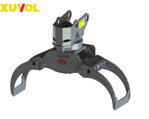 เครื่องจับไม้ไฮดรอลิกแบบหมุนได้สำหรับรถขุด XUVOL ODM 75 70 85 สำหรับงานป่าไม้ - Product Image 1
