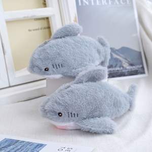 Sac à crayons en coton PP en forme de requin super doux, tendance et en promotion, sac OPP mignon et amusant, unisexe, dessin animé pour enfants - Product Image 1