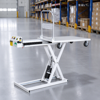 Plateforme élévatrice à ciseaux électrique portable de haute qualité, capacité de charge de 200 kg, hauteur de levage de 1,2 m, cric de chargement mobile pour les camions de livraison de marchandises