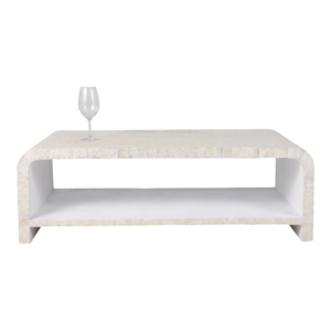 Tavolino da Caffè Rettangolare con Ripiano Portaoggetti per Soggiorno, Mobile Decorativo d'Accento - Product Image 2