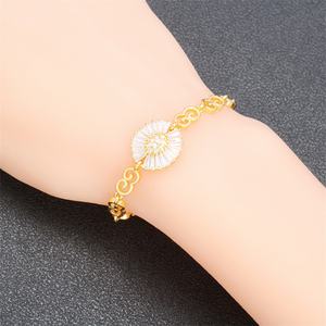 Wholesale 24K Gold Plated Brass <b>Bracelet</b> Bangle Beautiful Design with Zirconia Stones Fashion Charm for Women and Girls - Product Image 3