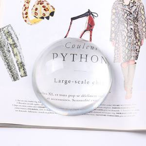 Lupa de Cristal con Base de Cristal, Esfera de Aumento, Lente Óptica de Cristal, Media Esfera para Leer - Product Image 2