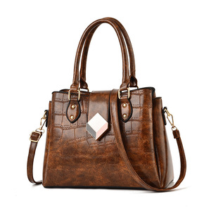 Women Pattern Bucket Handbag Shoulder Messenger Bags Ladies PU <b>Purse</b> - Product Image 5