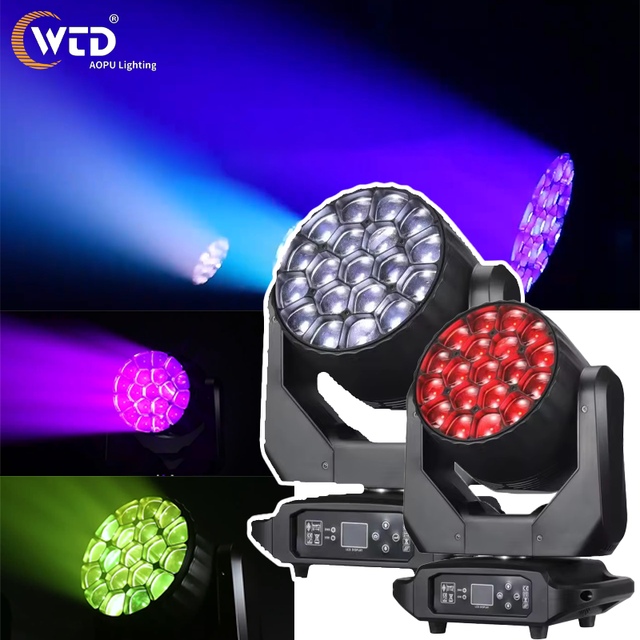 AOPU Mac Aura Martin 19*40W 4in1 Rgbw Led Moving Beam Wash Head Zoom Led Disco Lighting for Wedding Concert