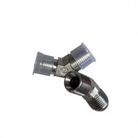 Raccord hydraulique droit en acier au carbone et acier inoxydable haute durabilité, adaptateur de tuyau haute pression