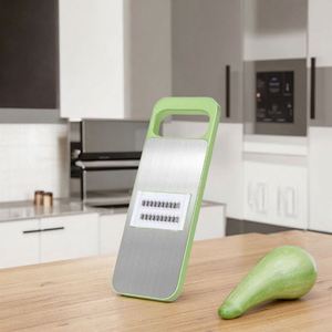 Éminceur de légumes multifonctionnel en acier inoxydable, fonctionnement manuel avec plusieurs lames et matériau plastique - Product Image 4