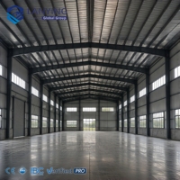 Estructura de Acero Prefabricada Industrial de Gran Envergadura para Fábrica, Taller, Edificio para Plantas de Metal Pesado