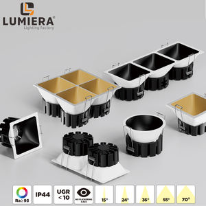 Downlights ambientales LED 4x4 9 pulgadas agujero fuerte 12W20W30W CCT techo empotrado iluminación puntual para Hotel Villa foco hogar Oficina - Product Image 3