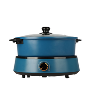 Marmite électrique multifonctionnelle et pratique 4L Cuisinière portable antiadhésive Pots électriques